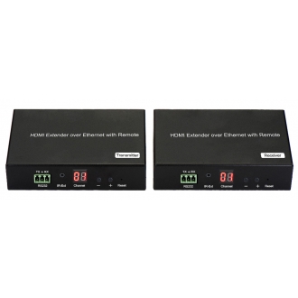 H.264 HDMI over IP Extender, with LED, Remote, POE, RS232