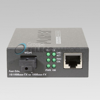FT-806A20 10/100TX - 100Base-FX (WDM) Bi-directional Fiber Converter - 1310nm - 20KM, LFPT